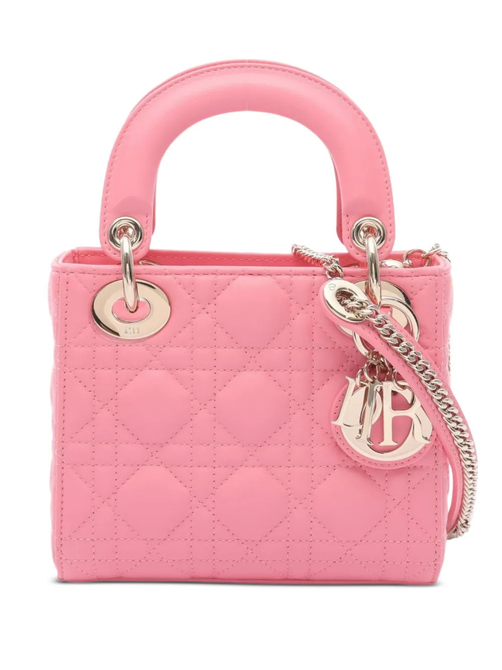 Christian Dior Pre-Owned 2010s mini Lady Dior handbag - Pink | Farfetch Global