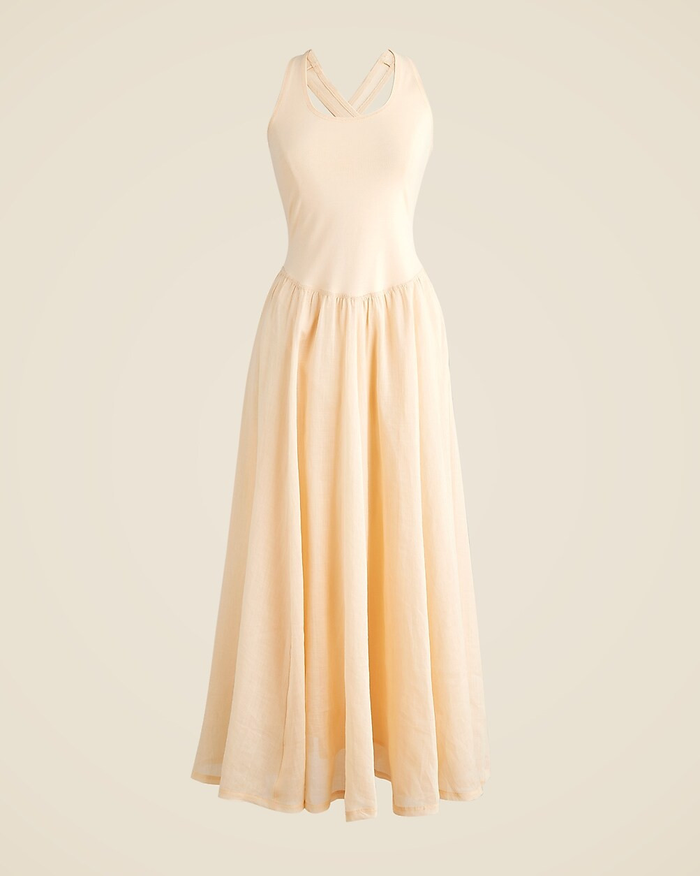 Maryam Nassir Zadeh X J.Crew cross-back midi dress in stretch cotton blend | J. Crew US