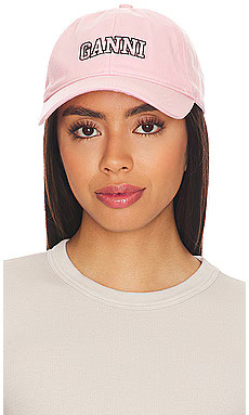 Ganni Cap Hat in Sweet Lilac from Revolve.com | Revolve Clothing (Global)