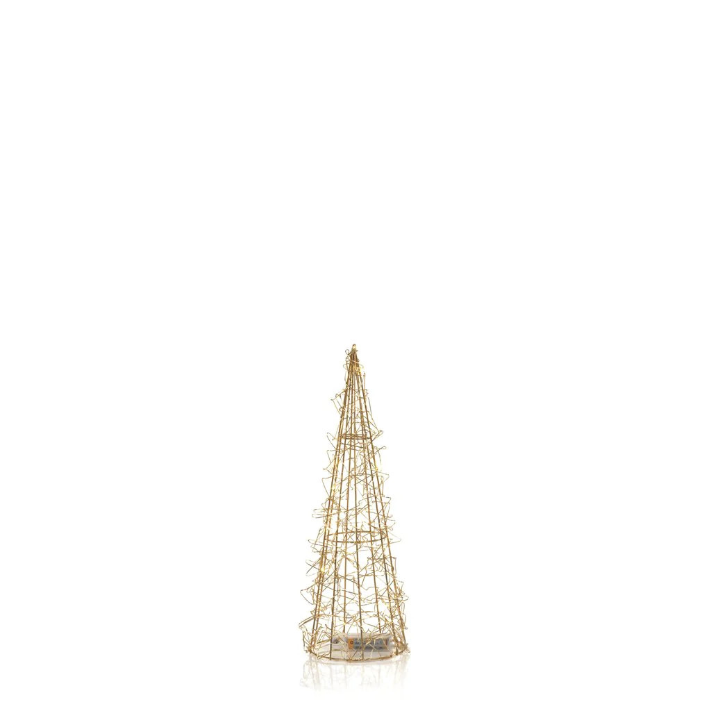 Gold Holiday Wire LED Tree in Various Sizes | Burke Decor