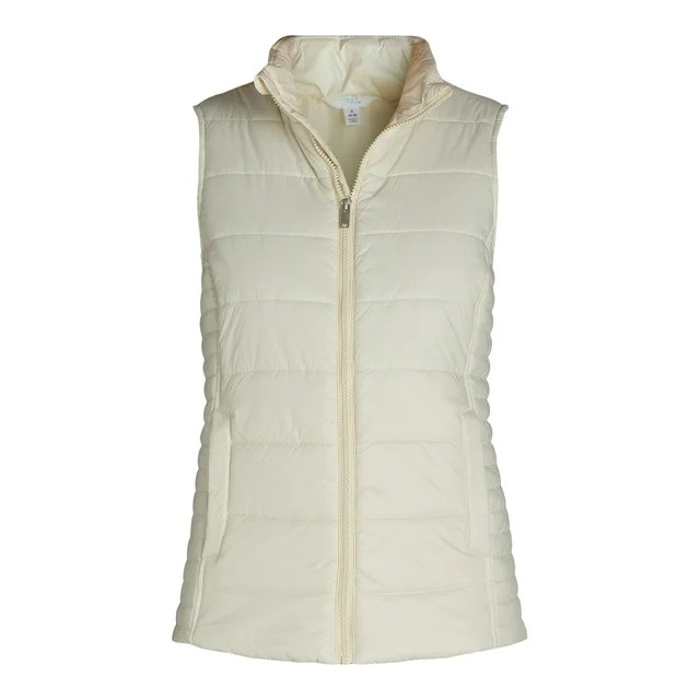 Time and Tru Women's and Women's Plus Puffer Vest, Sizes XS-3X | Walmart (US)