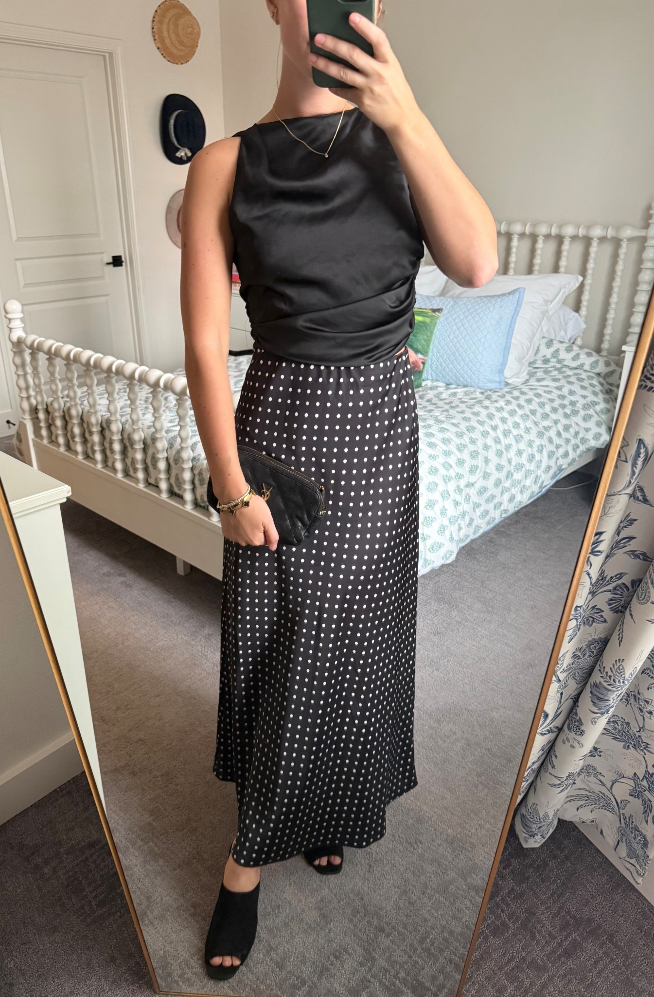 🖤 

High neck top
Silk top
Silk tank
Satin top
Satin tank
Zara
Ysl bag
Ysl purse
Black bag
Black purse
Saint Laurent bag
Saint Laurent ourse
Black heels
Heeled mules
Peep toe heels
Suede heels
Dinner outfit
Drinks outfit
Black outfit
Date night outfit
Party outfit
Thanksgiving outfit
Girls night outfit
Party outfit
Going out look
Holiday party outfit
Christmas outfit
Christmas party outfit
Nye outfit
Nye look
New Year’s Eve outfit
Winter outfit
Winter style
Fall outfit
Fall style
Preppy outfit
Preppy style
High neck top
Fun top
Statement top
Fall top
Être Aimé SLIP SKIRT
Être Aimé skirt
Maxi skirt
Long skirt
Black skirt
Silk skirt
Satin skirt
Flowy skirt
Polka dot skirt
Statement skirt
Cool skirt
Cute skirt
Fashionpass
Chic skirt

#LTKFindsUnder100 #LTKootd #LTKHoliday