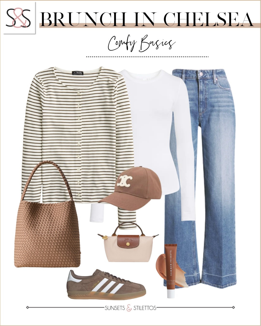 Weekend basics with a polished twist. The striped cardigan adds just enough structure to make it feel styled, even when you’re keeping it casual. A  cap and sneakers finish it off with an easy vibe

Sunsets and Stilettos spring outfit idea casual brunch look striped cardigan Adidas sneakers weekend uniform denim outfit baseball cap style neutral fashion comfy basics capsule wardrobe spring layers

#LTKSaleAlert #LTKStyleTip #LTKOver40