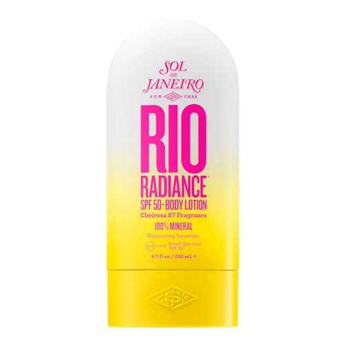 Sol de Janeiro Rio Radiance Sunscreen Lotion 100% Mineral UVA/UVB Broad Spectrum SPF 50 | Amazon (US)