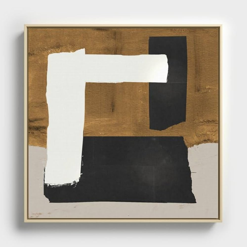 Society6 Amber by Dan Hobday Art-Framed Canvas (Maple - 30 x 30) | Amazon (US)