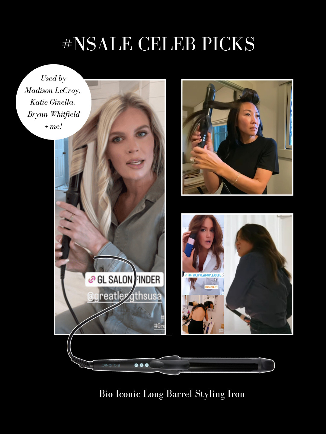 #NSALE Celeb Picks: Curling iron used by Madison LeCroy, Katie Ginella, Brynn Whitfield and ME. It's a must have.  

 