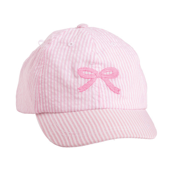 Mud Pie Toddler Girl's Pink Bow Hat | 100% Cotton | Mud Pie