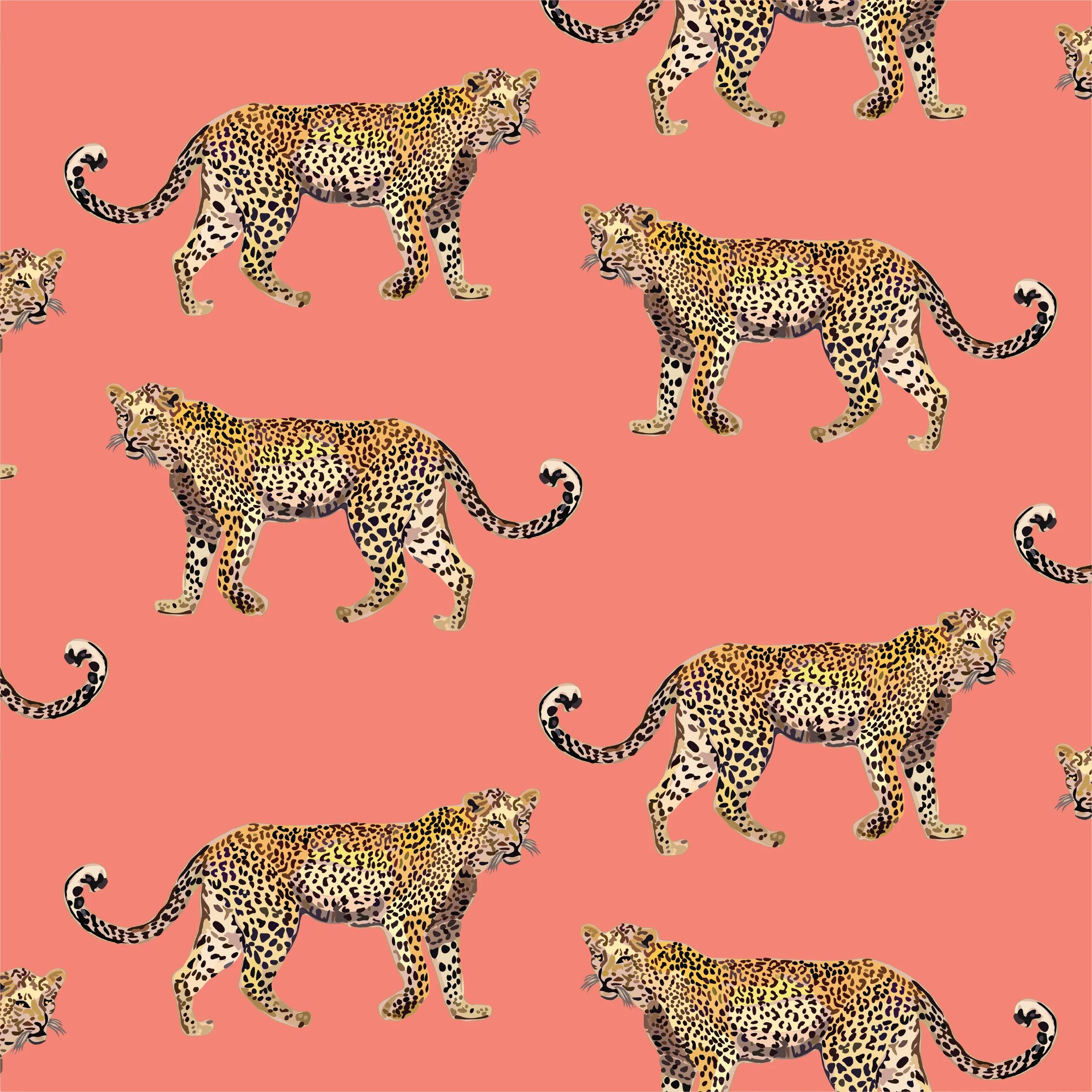 Cheetahs Peel & Stick Wallpaper | Colorful Prints, Wallpaper, Pajamas, Home Decor, & More | Katie Kime Inc