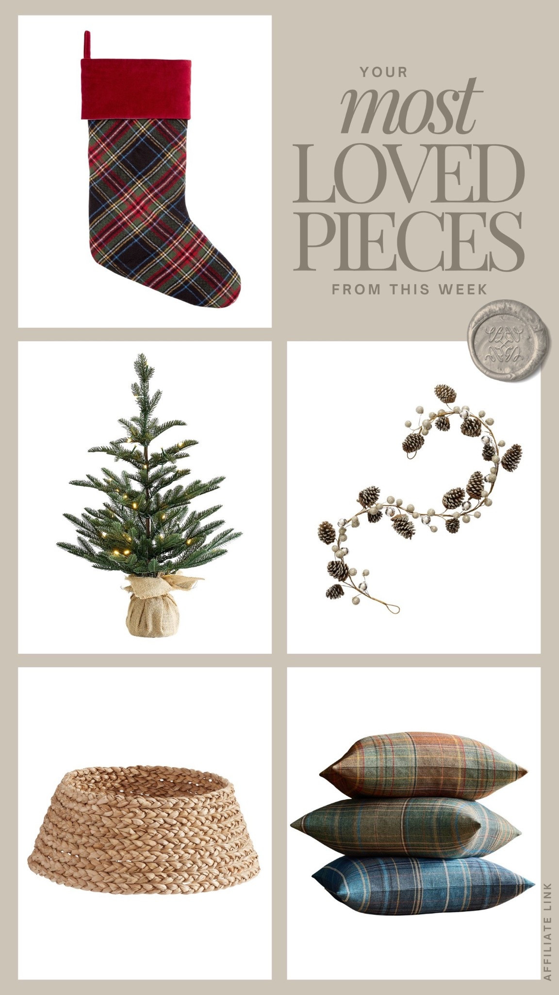 ✨ Holiday at home, the cozy way.
Plaid stockings, woven textures, and little trees that bring instant cheer — these are the finds everyone’s been loving this week. Perfect for adding a timeless, festive touch without overdoing it. 🤍

#AmazonHome #AmazonFinds #AmazonFavorites #AmazonMostLoved #HomeFavorites #HolidayDecor #AmazonMustHaves 
#LTKStyleTip



#LTKHoliday #LTKSeasonal #LTKHome