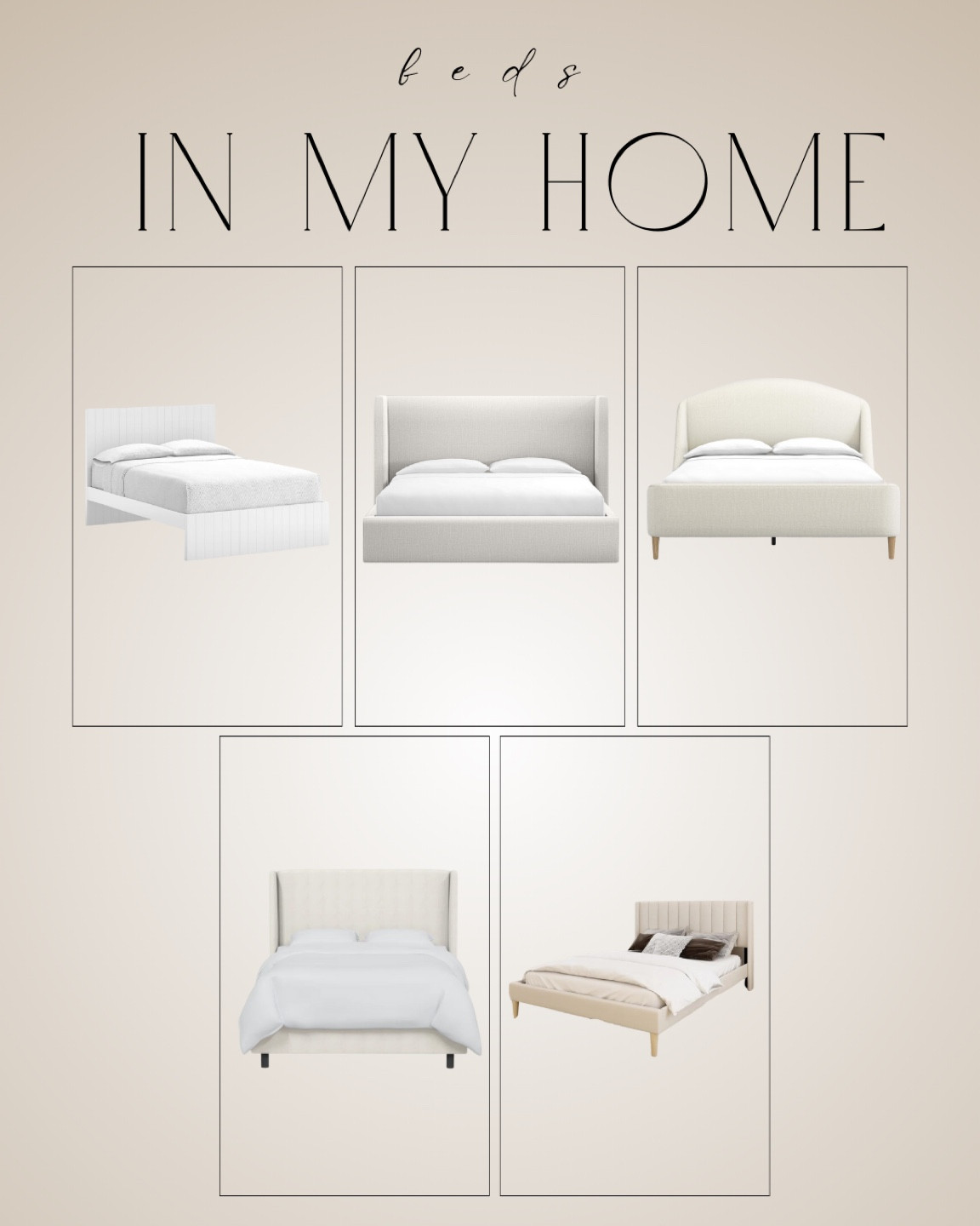 Beds in home home - upholstered bed, kids bed, guest bed, affordable bed 

#LTKhome