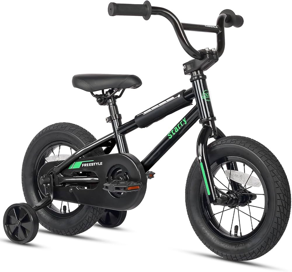 12 14 16 Inch Kids Bike BMX Style Bicycle with Training Wheels Coaster Brake for 1-8 Years Old To... | Amazon (US)