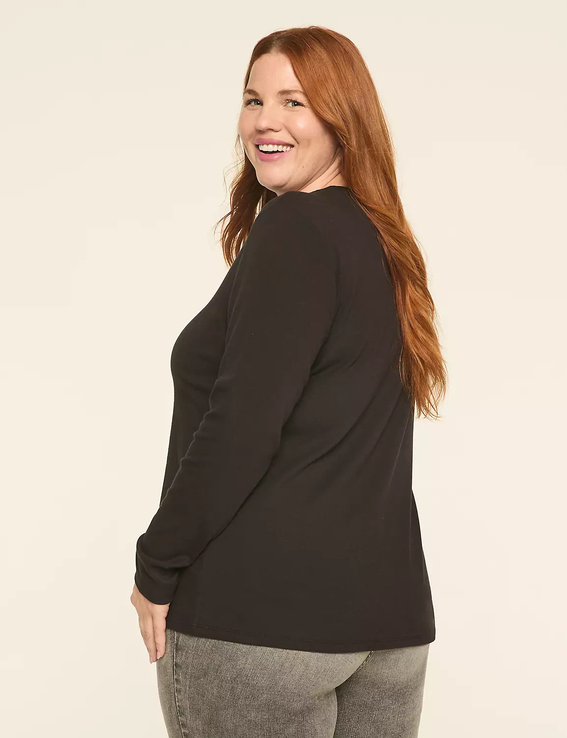 The Long-Sleeve Layering Tee | Lane Bryant (US)