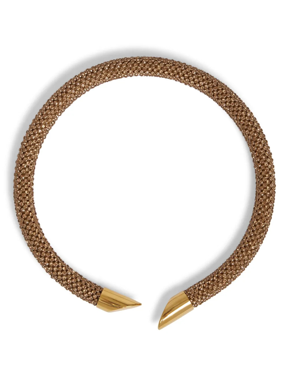 Gold Pixel chainmail necklace | Farfetch Global