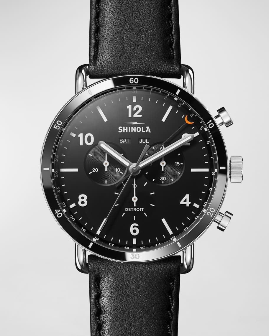 Shinola Men's 45mm Canfield Chronograph Watch | Neiman Marcus