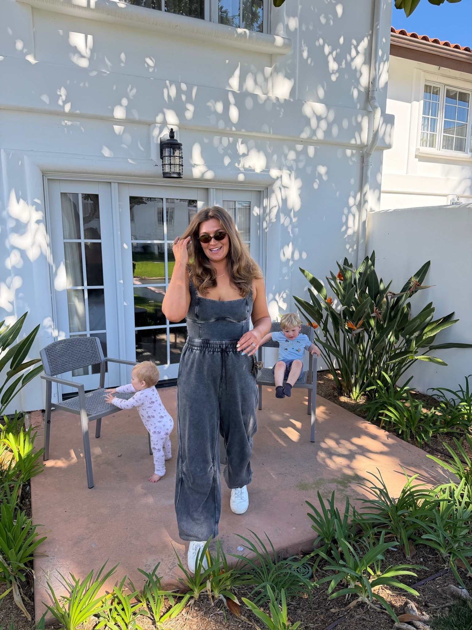 Day one on vacation! favorite travel look lately ✈️ comfy but still cute for airport days and family trips. love an easy layered outfit that works on the plane, through security, and straight into vacation mode 🤍

airport ootd women, travel outfit ideas, comfy airport outfit, family trip outfit, airplane outfit inspo, athleisure travel look, casual travel style, airport style women, travel day essentials outfit, comfortable plane outfit, mom travel outfit, spring travel outfit

#LTKootd #LTKgrwm #LTKTravel