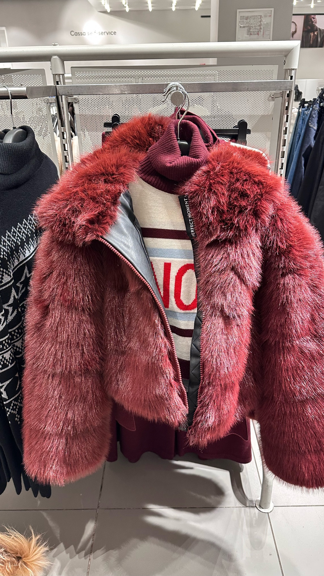 H&M ski collection is here an this fur burgundy jacket is almost gone 🫢 

#LTKwinter #LTKfestive #LTKstyletip