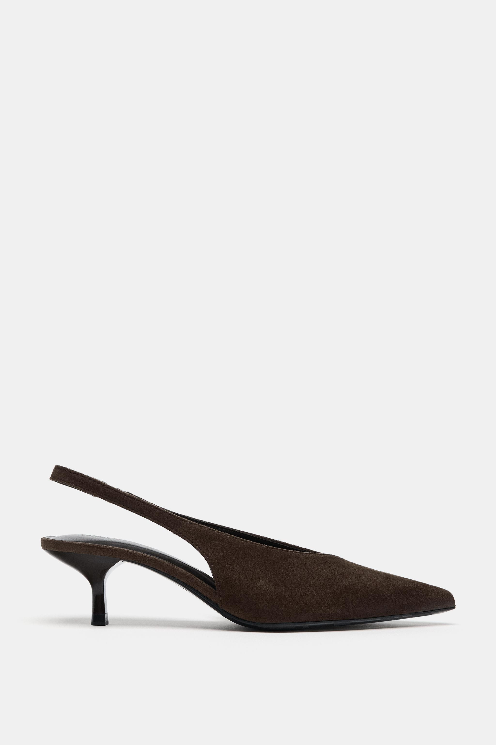 SLINGBACK KITTEN HEEL SHOES | Zara UK