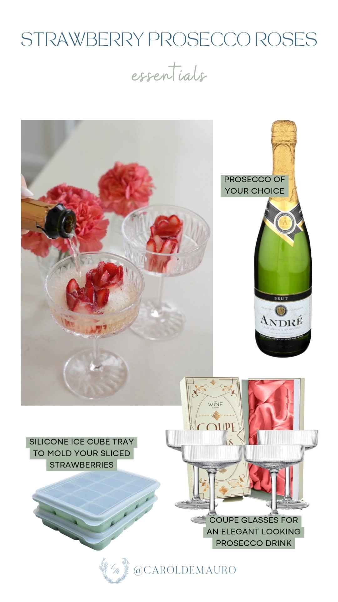 strawberry roses, prosecco, hosting hack, food art, cocktail drink, silicone ice cube tray, coupe glasses, date night, girls night drink

#LTKfoodie #LTKHome