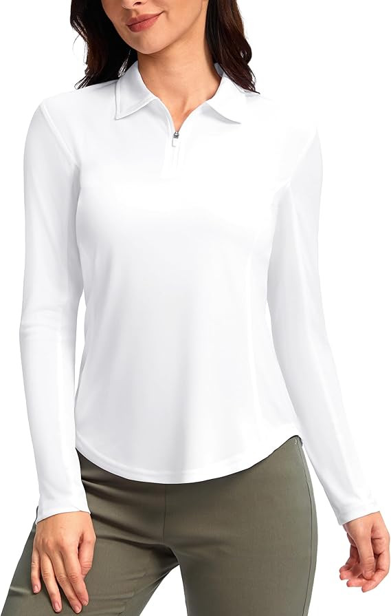 Women's Golf Shirts Lightweight UPF 50+ Long Sleeve Shirts UV Protection Quick Dry Cool Polo Shir... | Amazon (US)