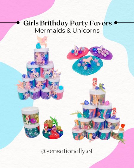 Your little girls deserves the best on her special day!  We can help you make that happen with a couple of our most popular birthday party favor jar themes.   Which do you like better?  Mermaids or Unicorns?    

P.S. We can customize any party favors you don't see on our site! Head over to the custom party favor listing for that!



#LTKbaby #LTKkids #LTKfamily