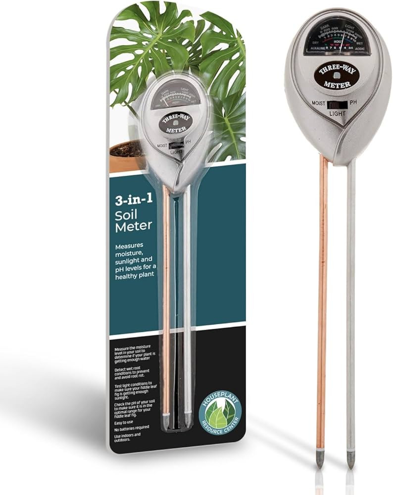 3-in-1 Soil Meter Optimize Plant Health with Moisture, Light & pH Testing | Amazon (US)