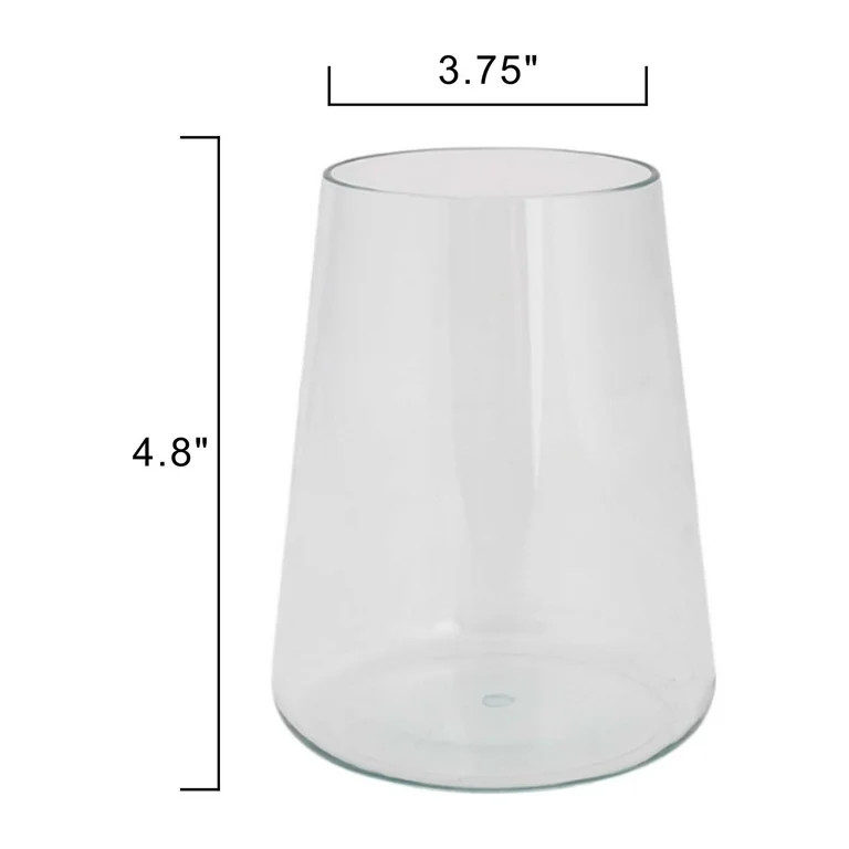 Better Homes & Gardens Plastic Flare Stemless Wine Glass, Teal | Walmart (US)