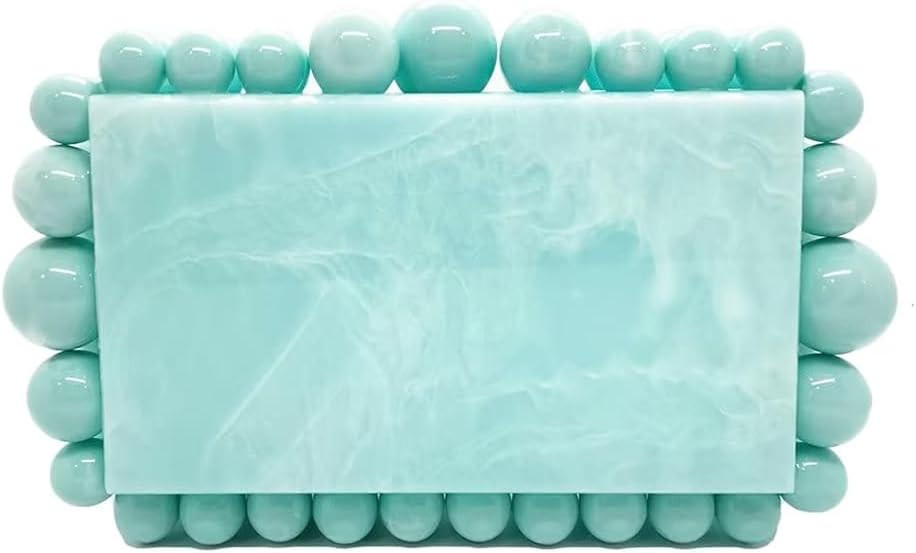 CUXVA Acrylic Evening Clutch Bag for Women Glitter Marble Purse Handbag for Wedding Cocktail Part... | Amazon (US)