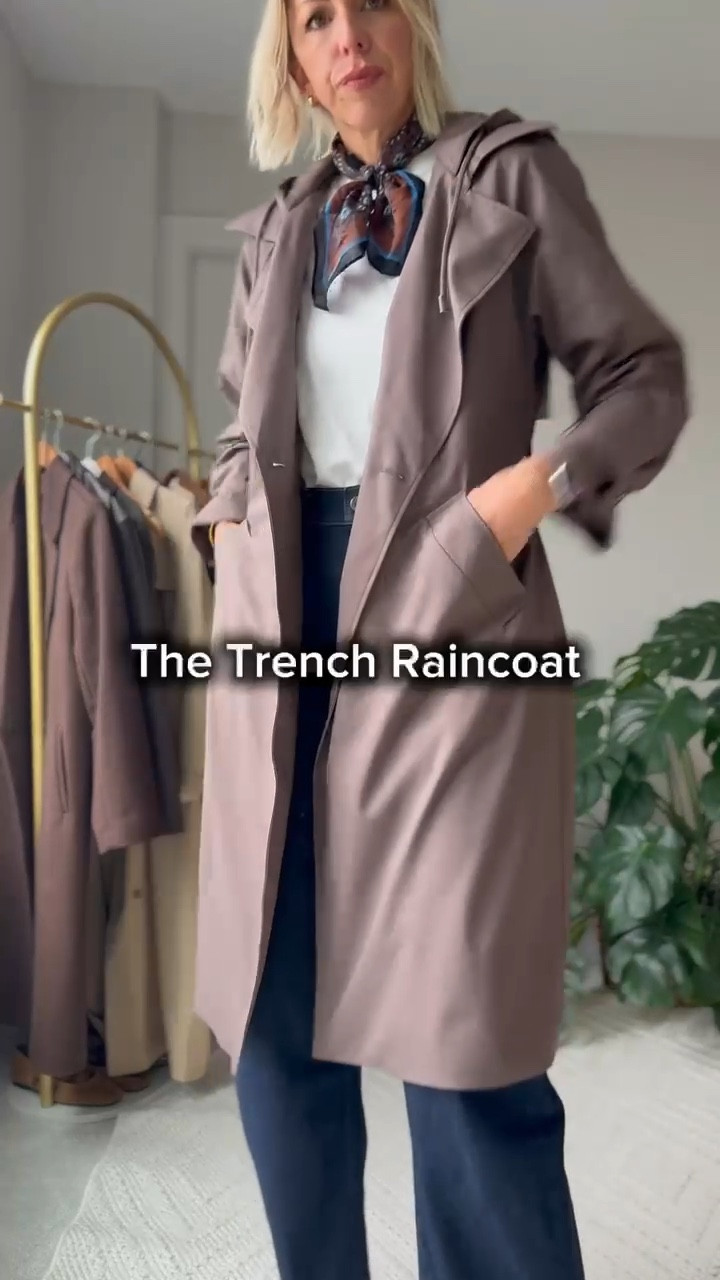 The Trench Raincoat
Classic. Timeless. Practical.
Rain or shine, it pulls everything together.
☔️ You’ll never regret having this one ready by the door.

This jacket fits true to size. 

#LTKStyleTip #LTKOver40 #LTKSeasonal