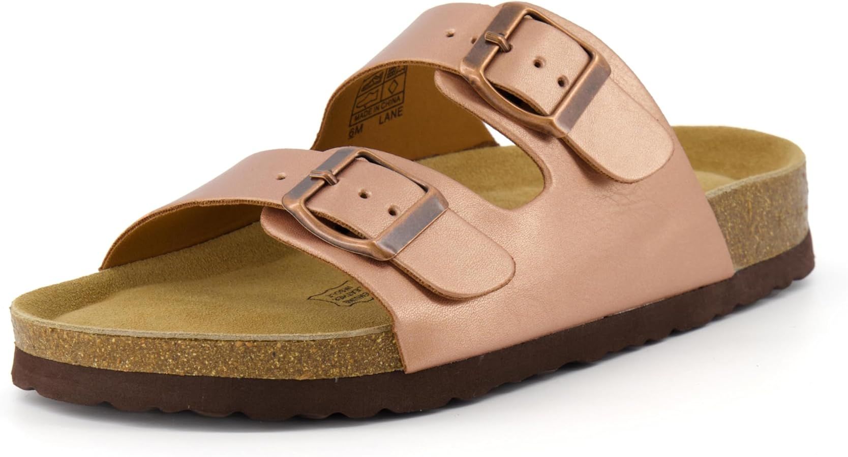 CUSHIONAIRE Women's Lane Cork Footbed Sandal With +Comfort | Amazon (US)