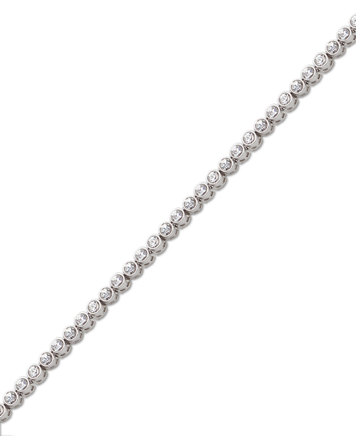 Swarovski Crystal Tennis Bracelet - Silver | Macy's