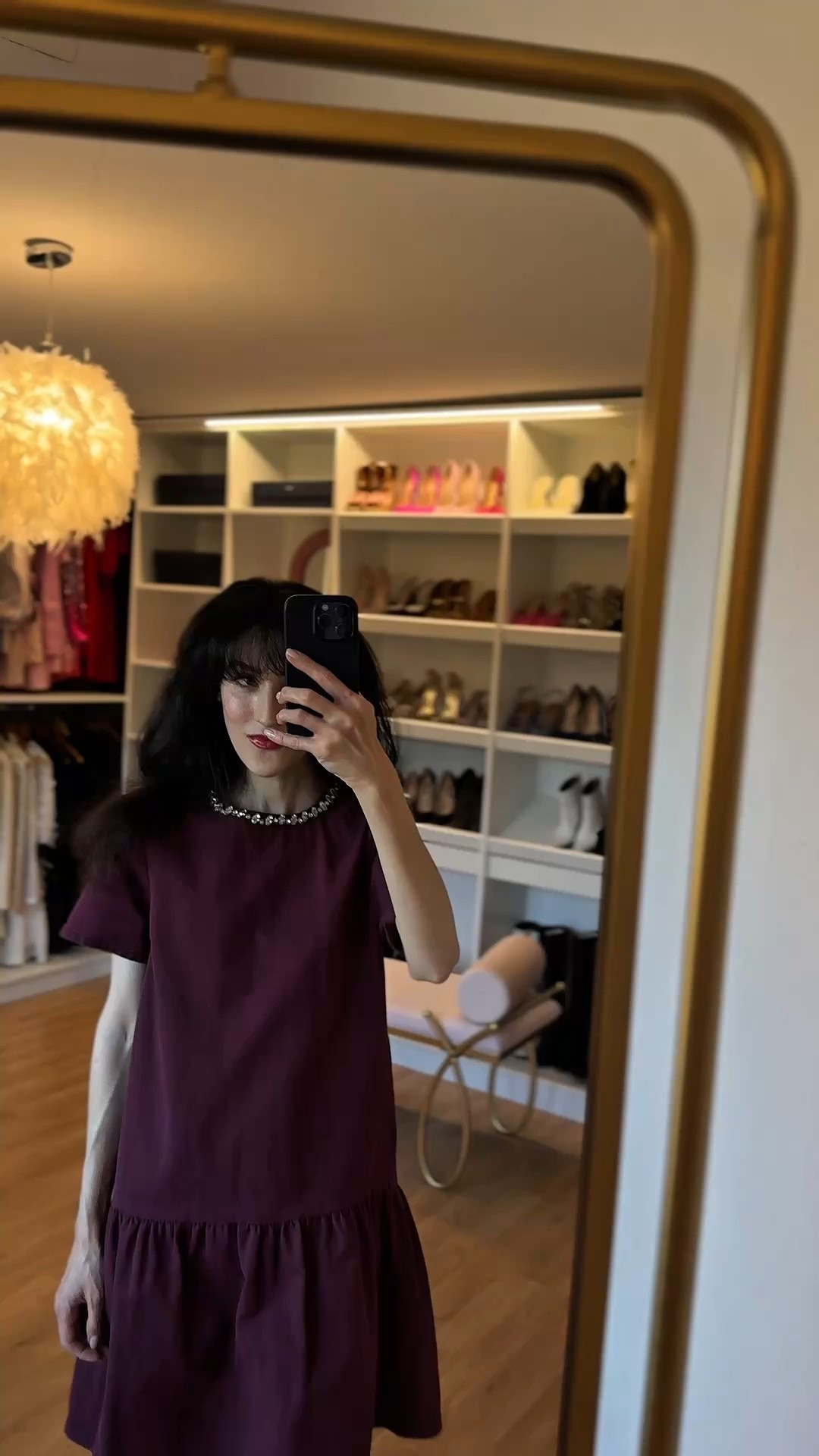 Casual party dress, party dress, denim dress, burgundy dress, burgundy tights, chic party dress, chic party outfit, holiday party dress, holiday dress, embellished dress, H&M dress

#LTKHoliday #LTKootd #LTKSeasonal