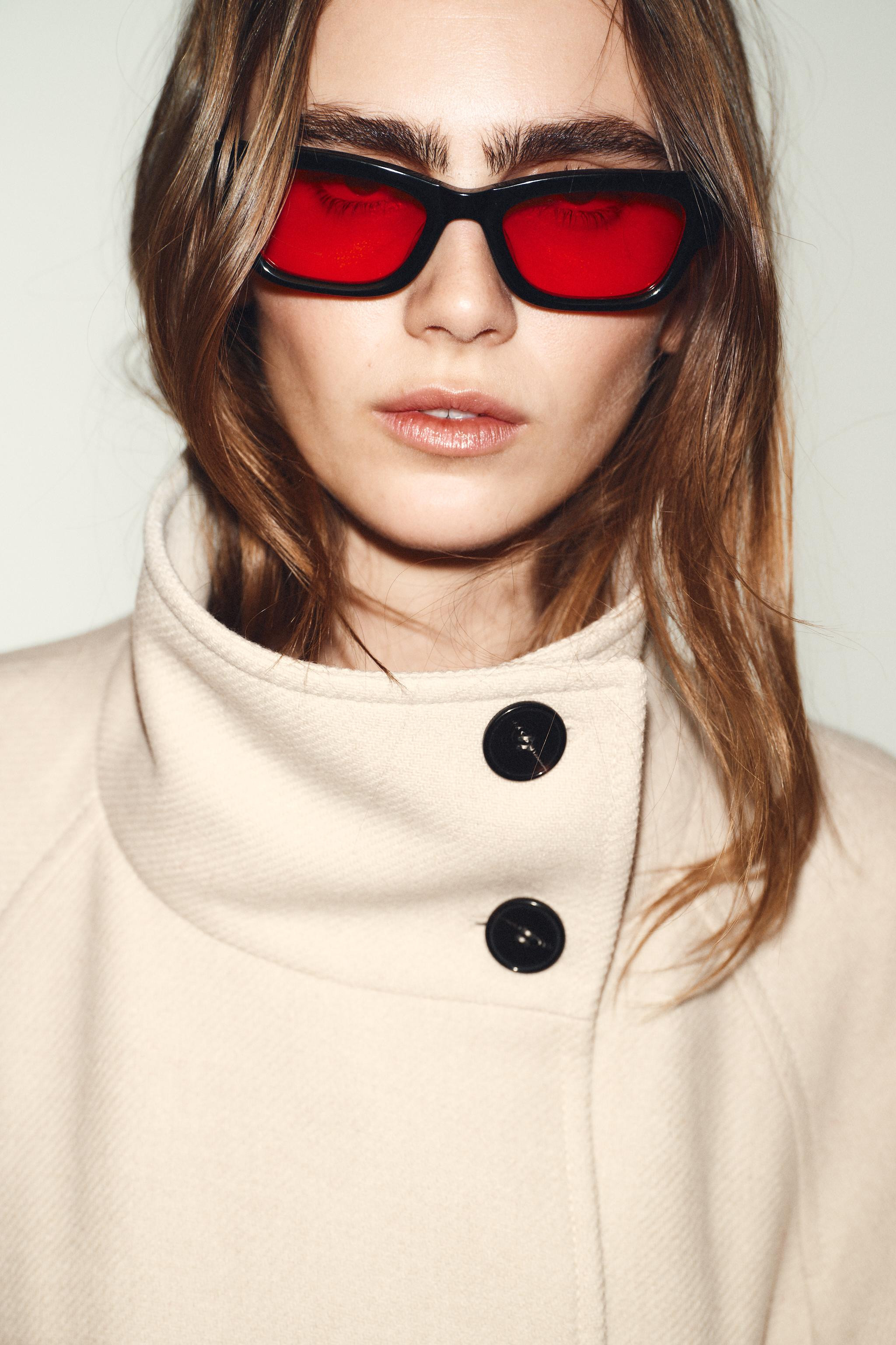 LONG COAT WITH WOOL AND HIGH NECK | Zara UK