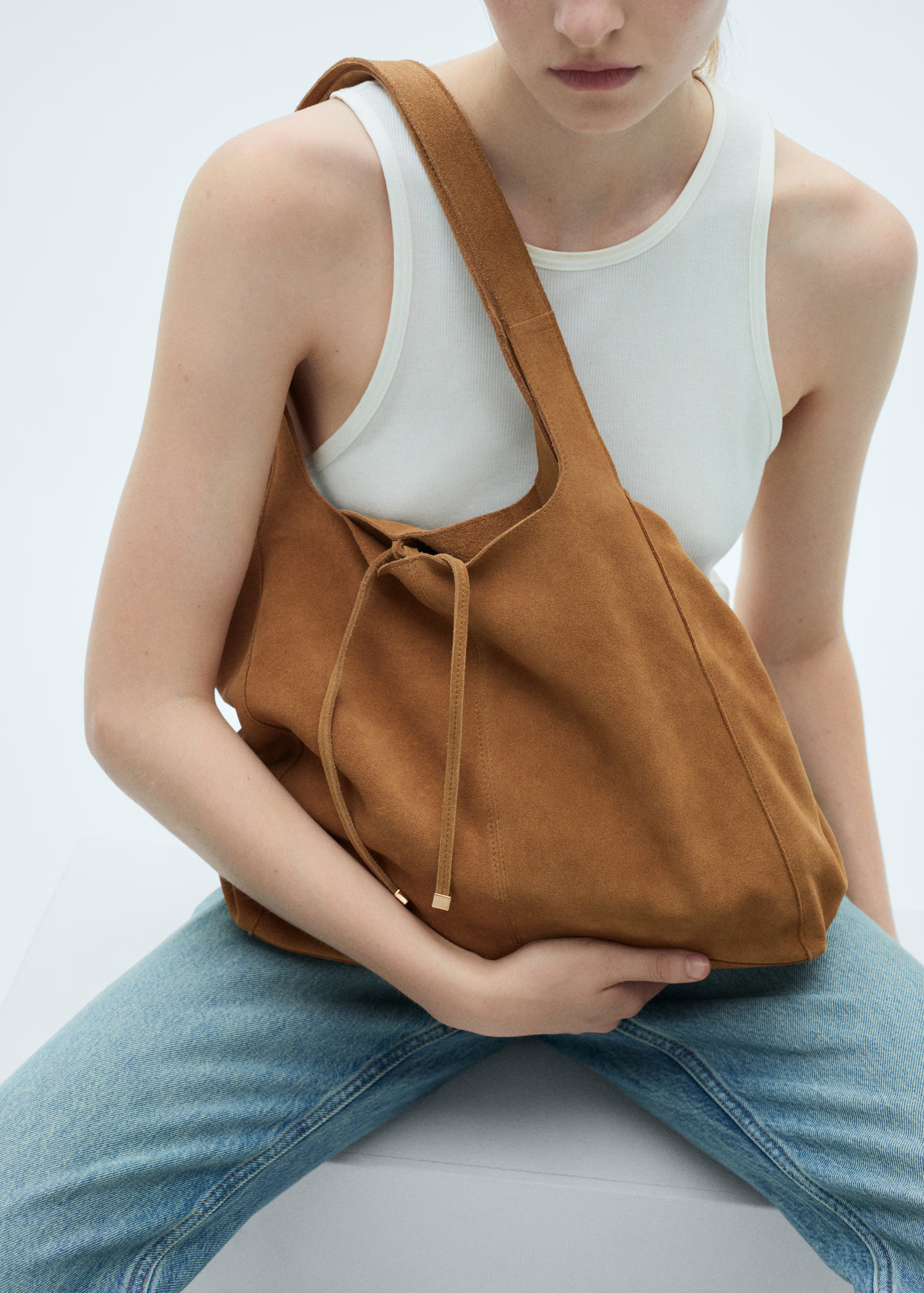 Sac shopper cuir | MANGO (FR)