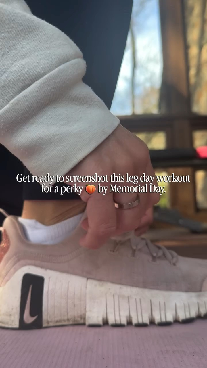 Bookmark this leg workout and do it 1x a week until Memorial Day for a perkier booty 🍑 

For the past seven years I have done leg workouts on Saturdays and it’s one habit I stick to! Why? Because I actually like the workouts and I don’t feel like garbage the rest of the day like I would when I used to take our long Boot Camp classes or train for marathons.

As a mom of three young kids, I need energy on the weekends. 30 minute workouts are really all you need to improve your body composition or maintain muscle mass. 

If you struggle to stay consistent, perhaps you’re just missing a calendar or workout program  you can and want to stick? I never have to guess what out to do because I follow a specific progressive overload program that isn’t a 6 week or 4 week “program” - it keeps going!

Want my workout calendar and workouts? Comment WORKOUT below and I’ll send you some of my favorite workouts and the exact schedule I follow. 

#fitathome #nogymrequired #fitat40 #fasterwaycoach