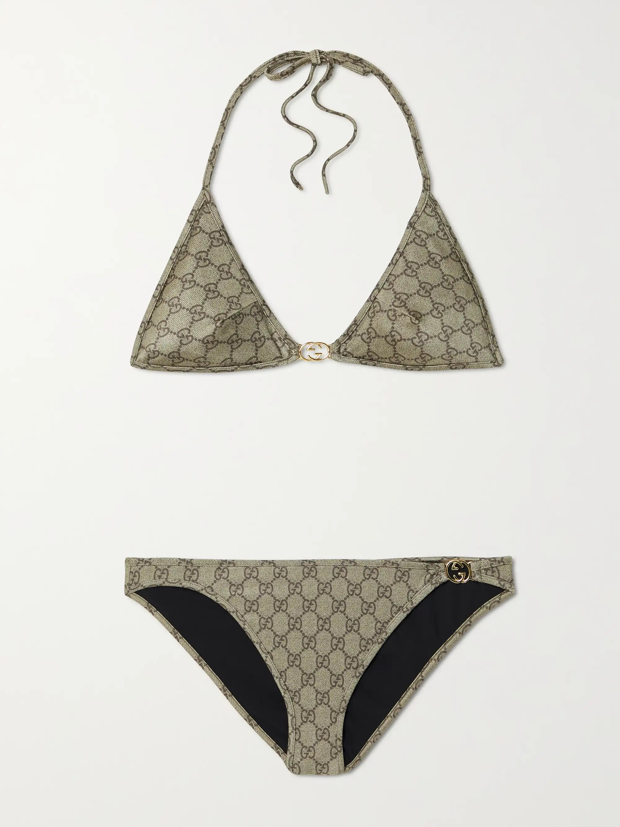 Embellished printed bikini | NET-A-PORTER (US)
