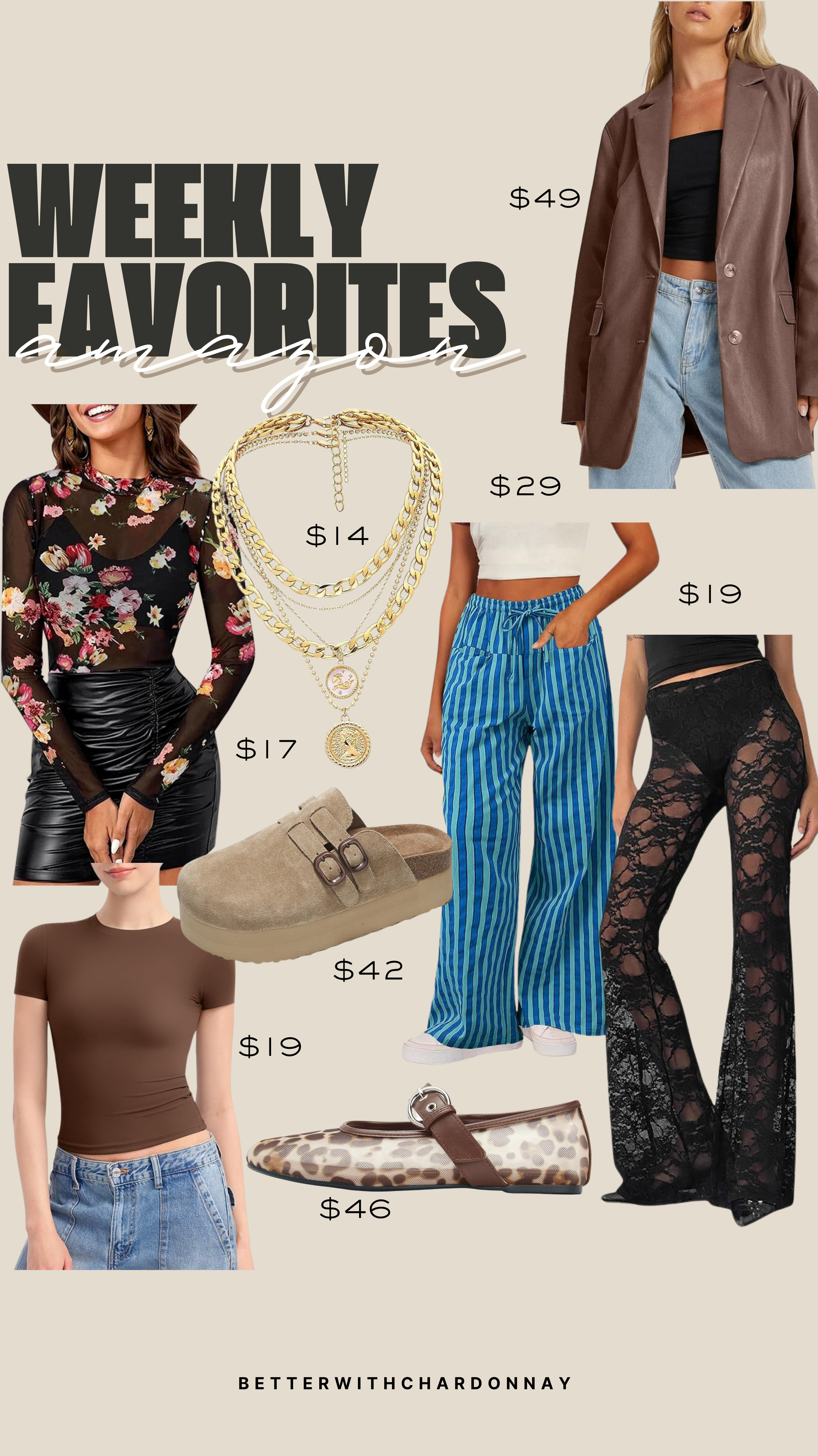 Our weekly Amazon favorites! Y'all are loving these striped pants, and they come in tons of other colors! 

amazon finds, amazon accessories, amazon fashion, blazer, jewelry 

 #LTKSeasonal #LTKFindsUnder50 #LTKFindsUnder100