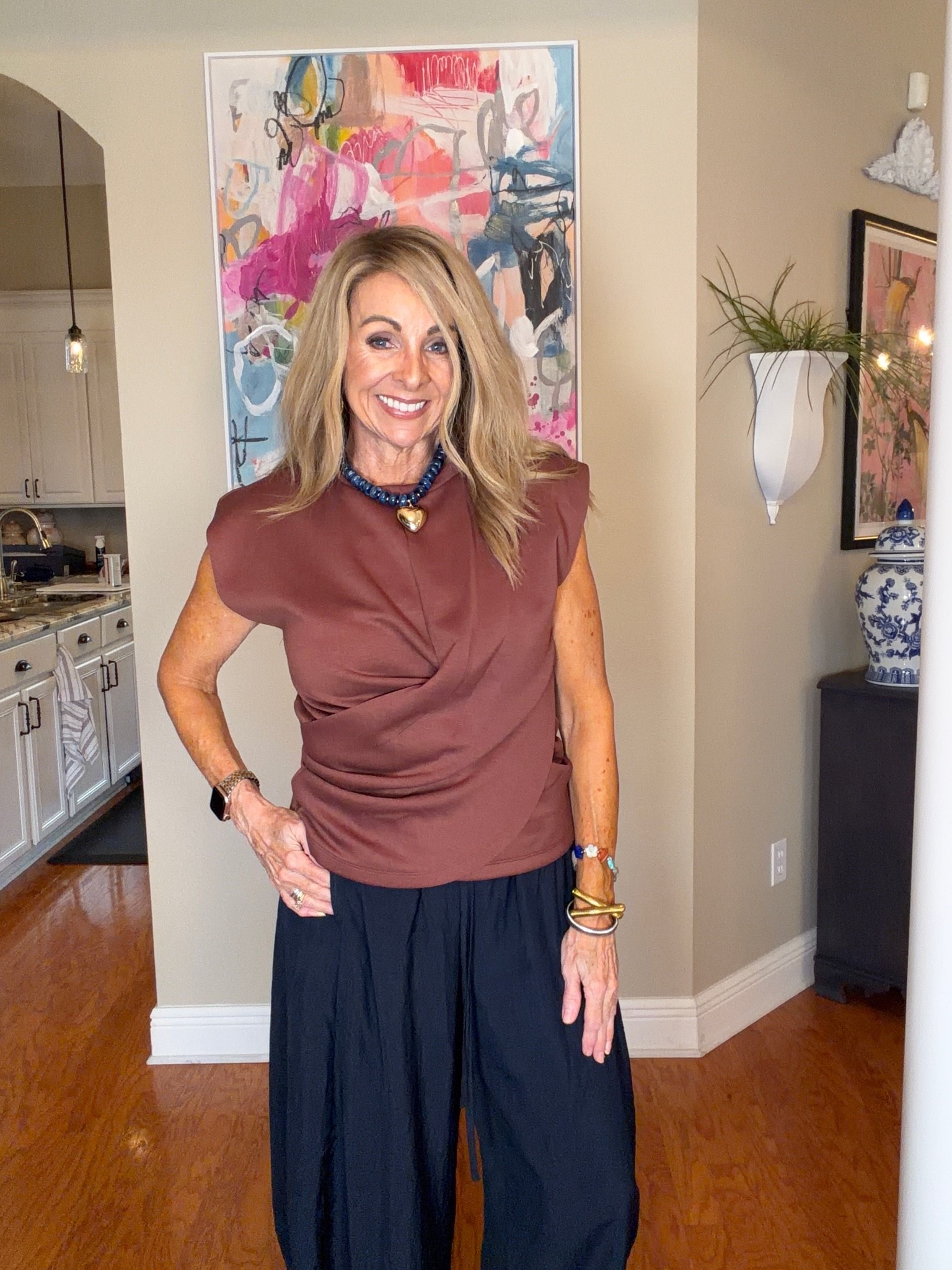 Can you believe this is an athletic top? And it’s only $18. Wearing a size small. It’s scuba knit fabric.

#LTKOver40