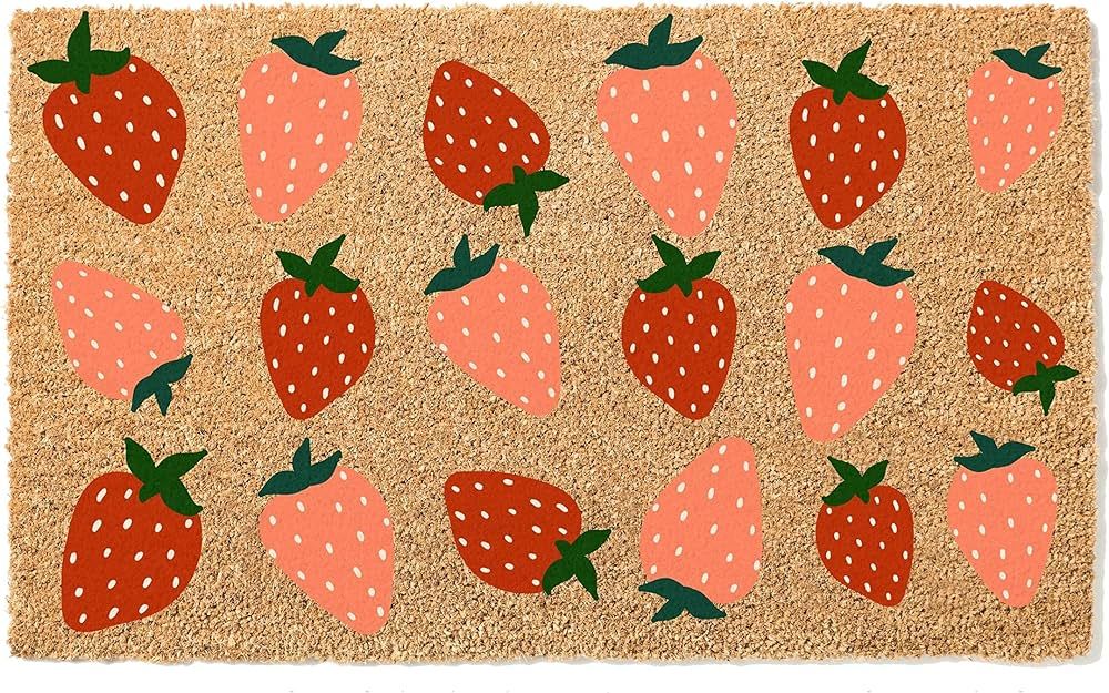 Bathroom Doormat Strawberry Doormat, ，Mud Wipe Mat, Absorbent Non-Slip Floor Mat 。 Kitchen Do... | Amazon (US)