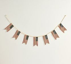 Heritage American Flag Garland | Pottery Barn (US)