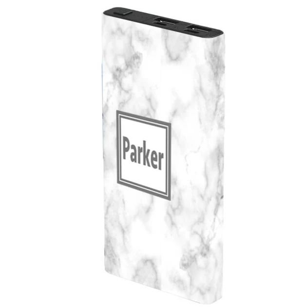 Monogram Marble Power Bank | Classy Chargers