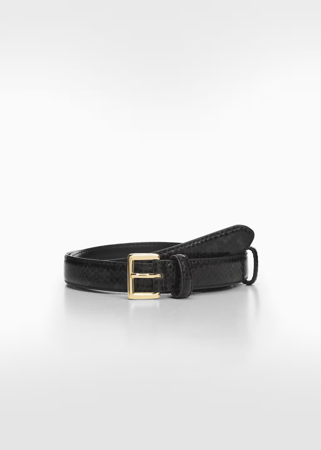 Snake-effect belt -  Women | Mango USA | MANGO (US)