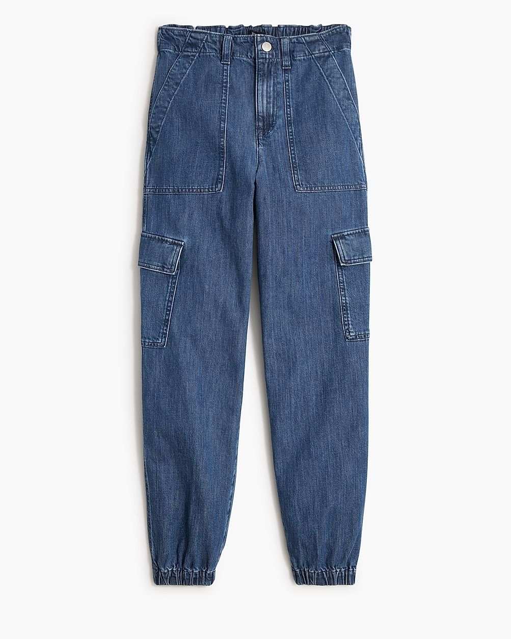 Lightweight drapey cargo jogger jean | J.Crew Factory