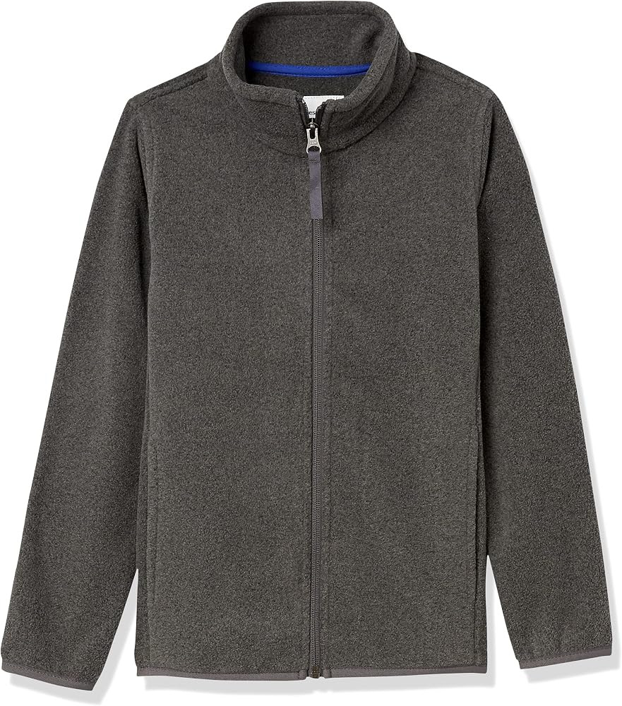 Amazon Essentials Boys and Toddlers' Polar Fleece Full-Zip Mock Jacket | Amazon (US)