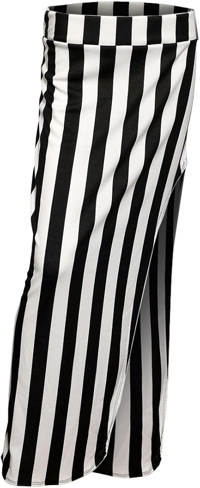 eVogues Plus Size Side Split Skirt Stripe Print | Amazon (US)