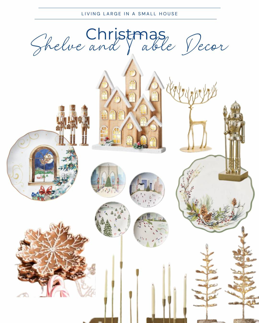 Adding some sophisticated whimsy to my shelves for the holidays and some fun to my dining room table.

#golddecor #christmaselegance #christmasfun  

 #LTKHoliday #LTKSeasonal #LTKHome