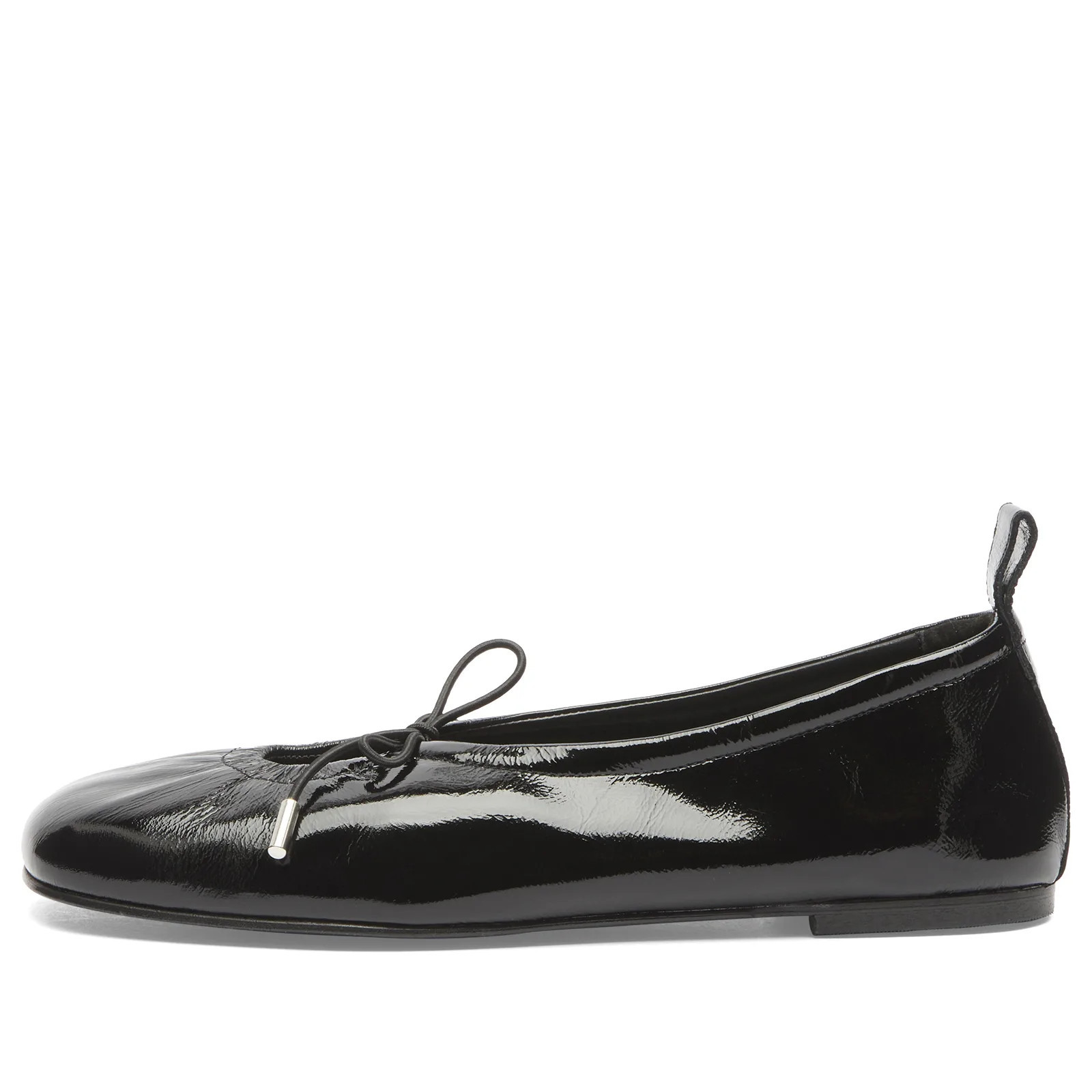 ALOHAS Women's Rosalind Black Patent Leather Ballet Flats in Onix Black, Size UK 3.5 | END. Clothing | END. Clothing