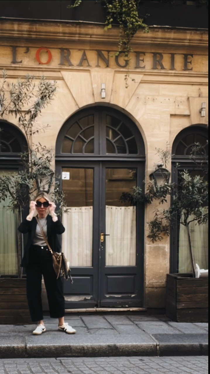 Easy outfit for Paris (or any city travel): loose jeans + comfortable shoes + cashmere tee + black blazer 

#LTKOver40 #LTKTravel #LTKFindsUnder50