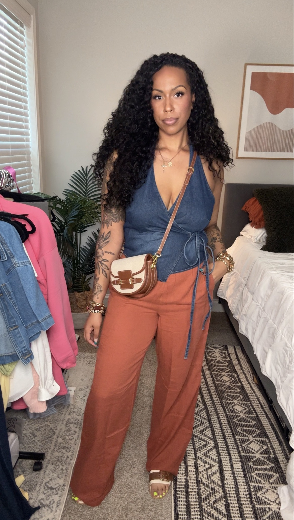 Cute Spring/Summer outfit 

Top Large
Pants size 8 

#LTKootd #LTKTall #LTKMidsize