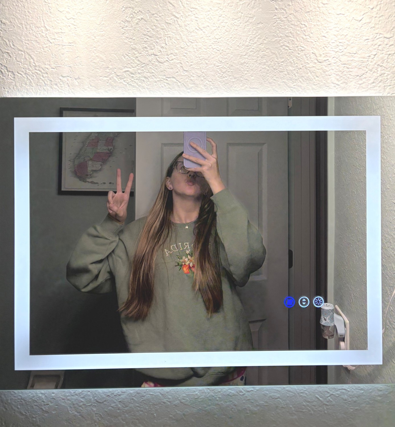 Cozy day in means comfy crewnecks from Sam’s Club | must have Amazon mirror for your bathroom - it has 3 light modes and adjustable dimming, plus a defroster/de humidifying setting to prevent fogging. 

#LTKFindsUnder100 #LTKHome #LTKootd