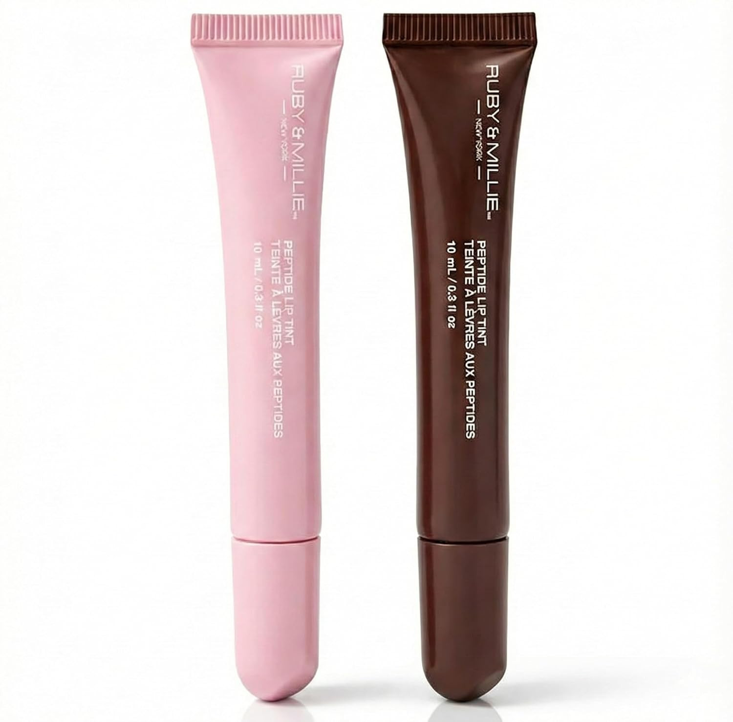 Ruby & Millie Peptide Lip Treatment, Peptide Lip Tint, Plumping Gloss, Lip Gloss, Bow & Coffee,0.3 Fl oz (Pack of 2) | Amazon (US)